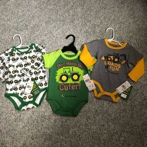 Brand new John Deere infant onesie bundle